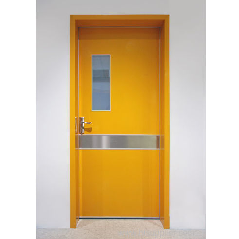 Puerta de hospital - PSM-1-1 - OWNIC - abatible / de acero inoxidable / de aluminio