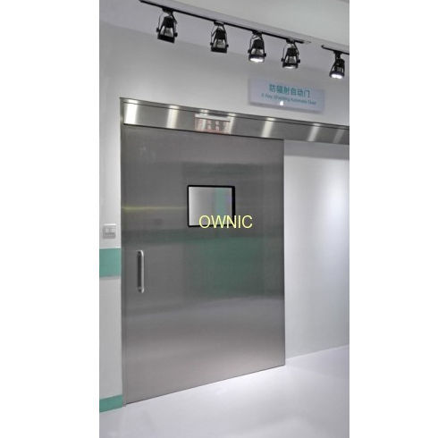 Puerta de protección radiológica - FETDM-2 - OWNIC - con blindaje / de hospital / corredera