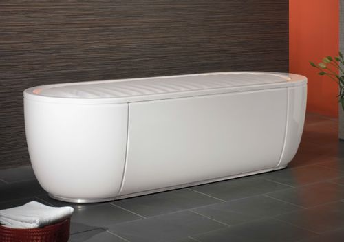Bañera de hidromasaje con lámparas de cromoterapia - Zenith - SCEMED - con altavoces de sonología
