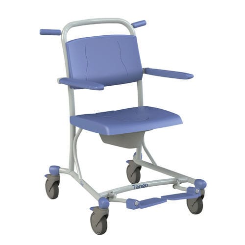 Silla de ducha con reposabrazos - Tango  - SCEMED - con reposapiés / con cubo / ergonómica