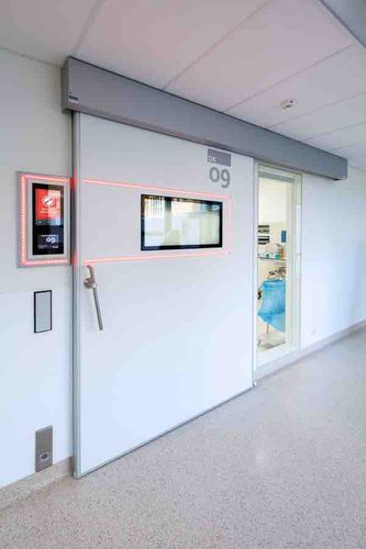 Puerta de protección radiológica - Medicare Intelligence - Metaflex Doors Europe - para resonancia magnética / para unidad de radiología / para cuidados intensivos