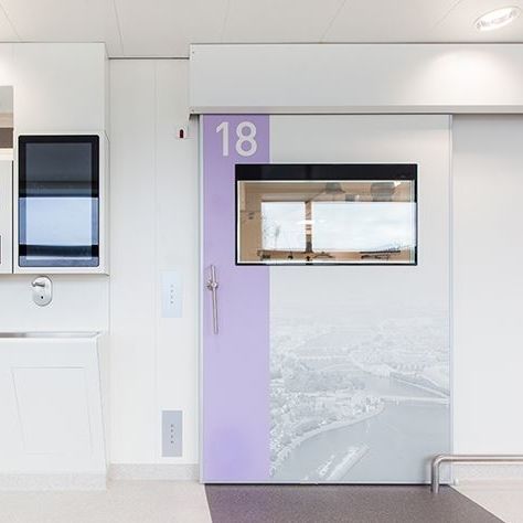 Puerta de protección radiológica - Medicare - Metaflex Doors Europe - antiincendios / para sala de operaciones / para cuidados intensivos