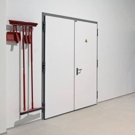 Puerta antiincendios - BDM - Metaflex Doors Europe - de hospital / abatible / antibacterias