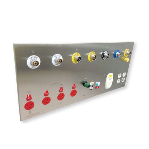 Unidad médica de cabecera horizontal - AlphaMax - ESCO Medicon - de pared