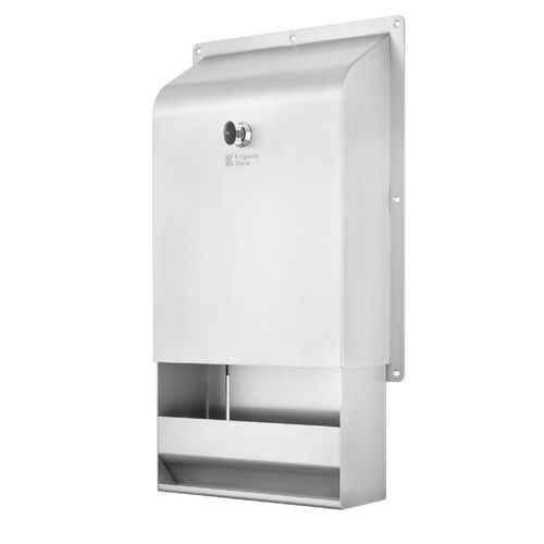 Dispensador de toallitas de papel - KG02 - Kingsway Group - de acero inoxidable / de pared