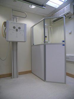 Pantalla de radioprotección rayos X - envirotect - de suelo / con ventanas