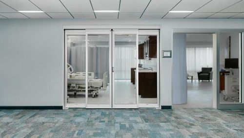 Puerta para cuidados intensivos - ProCare™ 8300BP - Stanley Access Technologies - para habitación de pacientes / corredera / abatible