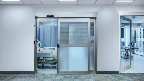 Puerta de hospital - ProCare™ 8300A - Stanley Access Technologies - para cuidados intensivos / corredera / automática