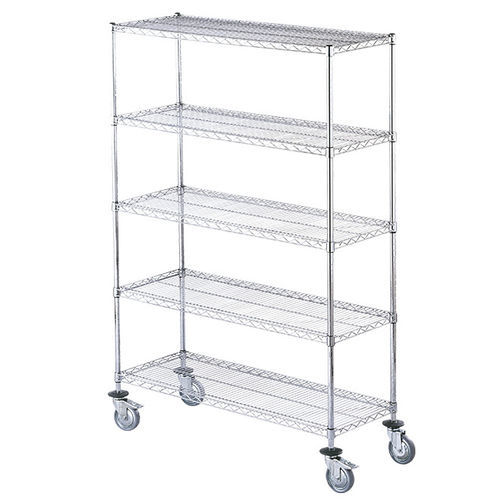 Carro para medicamentos - HYGIRACK - Sclessin Productions - para transporte / de acero inoxidable / 5 estantes