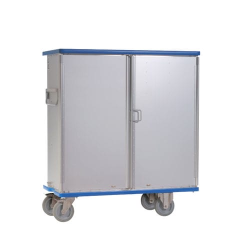 Armario de transferencia - E2721 - Sclessin Productions - para medicamentos / de aluminio anodizado / con 2 puertas