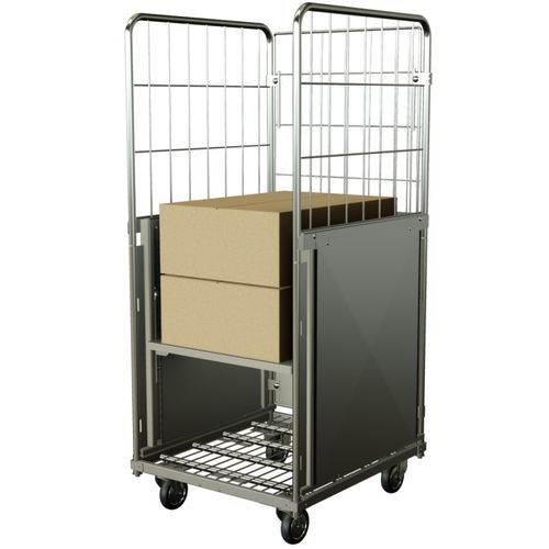 Carro para bolsas para ropa limpia - Sclessin Productions - de hospital / de transporte / de distribución