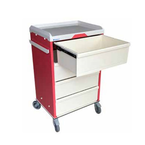 Carro médico - ES 12 - Sclessin Productions - para cuidados / 4 cajones / móvil