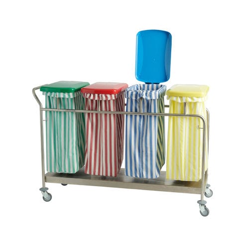 Carro para bolsas para ropa sucia - HYGICAR III  - Sclessin Productions - de hospital / de transporte / 4 bolsas