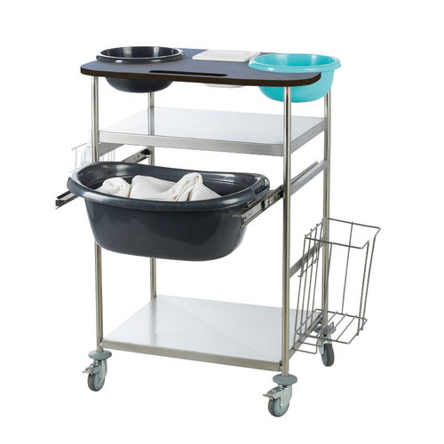 Carro para bolsas para ropa sucia - Optimum - Sclessin Productions - médico / de transporte / para desechos