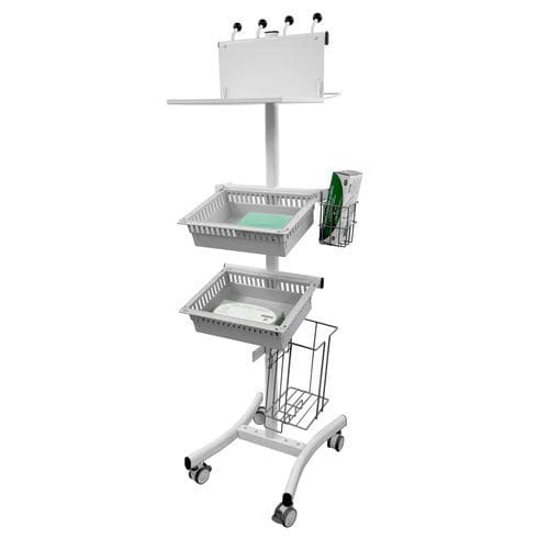 Carro médico - H.991 - Sclessin Productions - de aislamiento / con canasta / con soporte para bolsa de basura