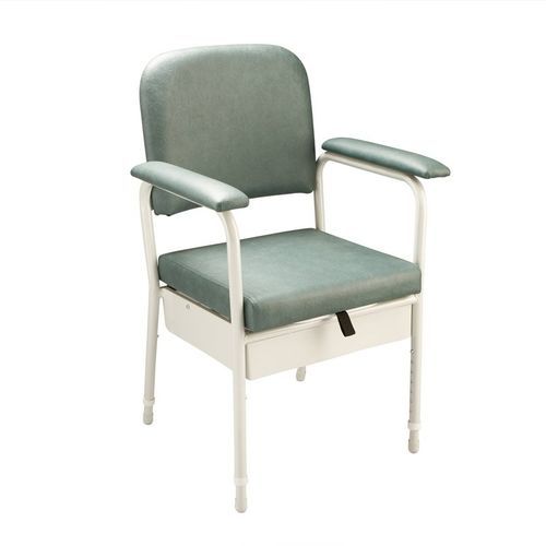 Silla con orinal para personas con movilidad reducida - DELUXE - Axis Medical and Rehabilitation - con reposabrazos / con cubo / de altura variable