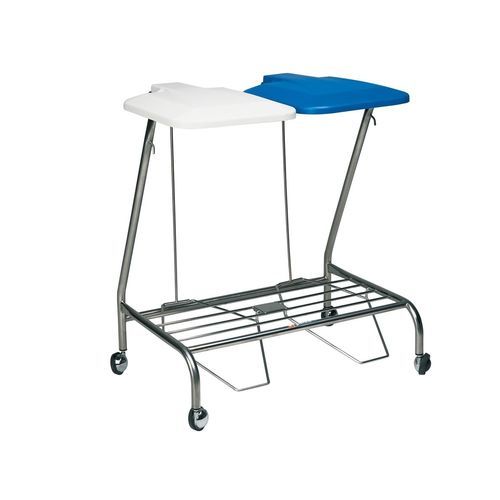 Carro médico - ME4653  - Axis Medical and Rehabilitation - de limpieza / de acero inoxidable / 2 bolsas