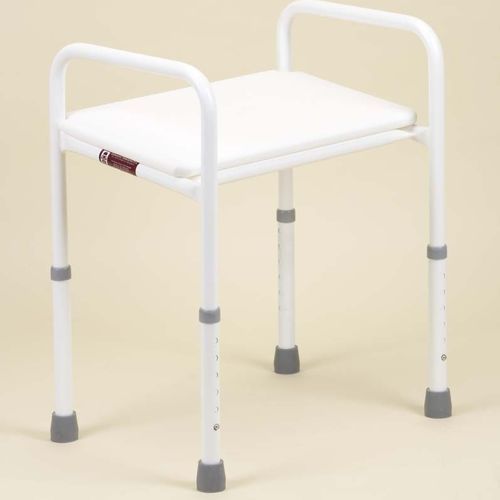 Asiento de ducha con reposabrazos - MAXUS - Axis Medical and Rehabilitation - sin respaldo / bariátrico / de altura variable