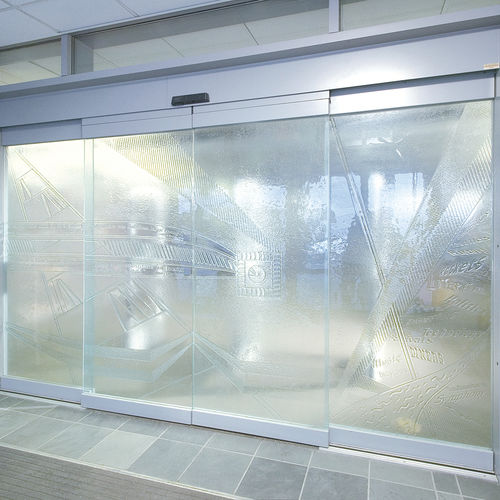 Puerta de seguridad - ESA500 - dormakaba - de hospital / corredera / de vidrio