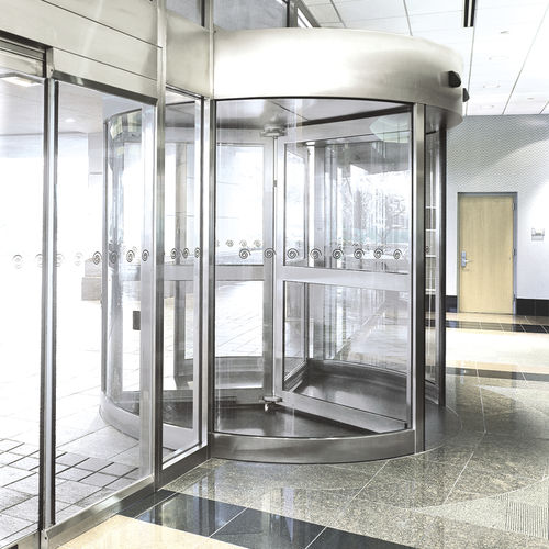 Puerta de seguridad - Crane 2000 - dormakaba - para centro sanitario / de tambor / automática