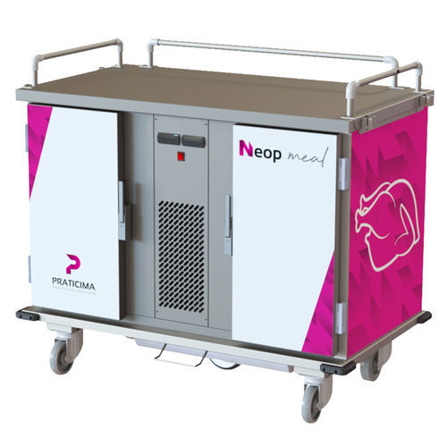 Carro de servicio - Neop meal® - PRATICIMA - para comidas / de distribución / de acero inoxidable