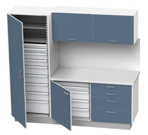 Conjunto de muebles de uso general - SDSMFSA01 - PRATICIMA - de farmacia / modular / con estante