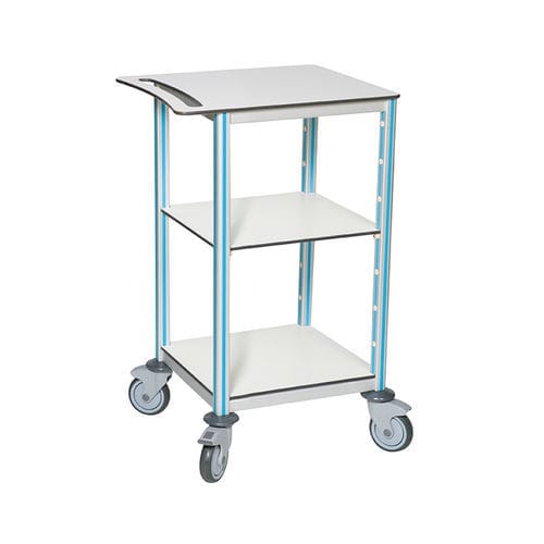 Carro de emergencia - Agily® - PRATICIMA - para apósitos / de aluminio anodizado / 2 estantes