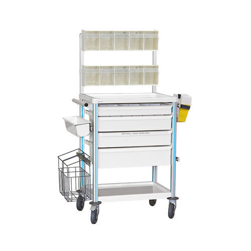 Carro médico - Agily® - PRATICIMA - de hospital / para apósitos / de aluminio anodizado