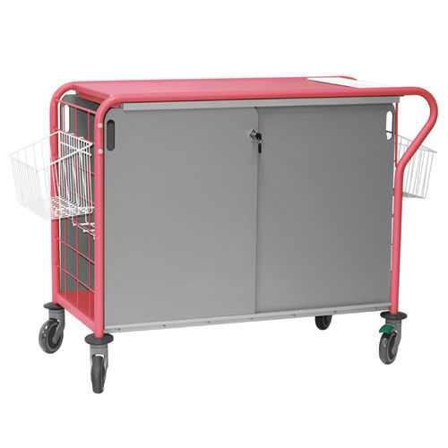 Carro para bolsas médico - PRATICIMA - de almacenamiento / con canasta / con 2 puertas