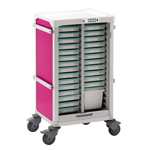 Carro para cuidados gerontológicos - Hebdo® - PRATICIMA - para pastillero / de dispensación de medicamentos / de plástico