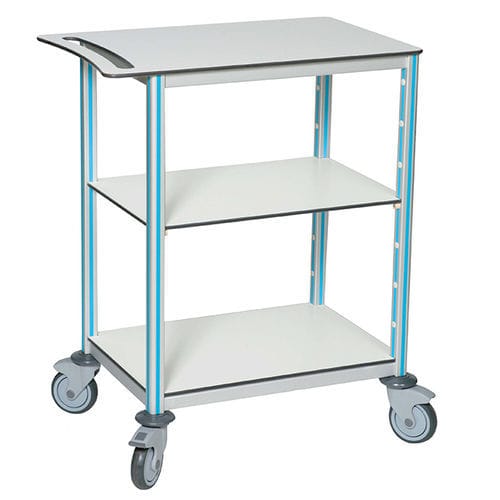 Carro médico - Agily® - PRATICIMA - para apósitos / de aluminio anodizado / 1 estante