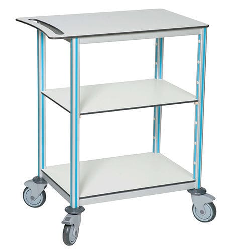 Carro médico - Agily® compact - PRATICIMA - para cuidados / de aluminio anodizado / 1 estante