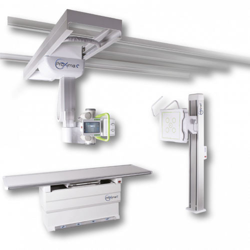Sistema de radiografía digital - ProXima C - Assing - para radiografía polivalente / con Bucky en el suelo / con brazo portatubos telescópico de techo