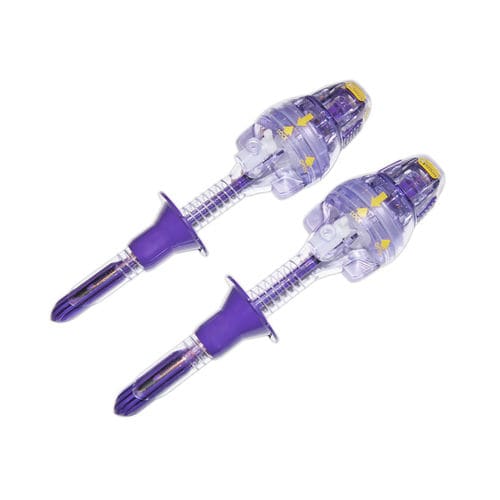 Trocar laparoscópico - PS3260ULT - Purple Surgical - con hoja protegida / con puerto insuflación / con vaina