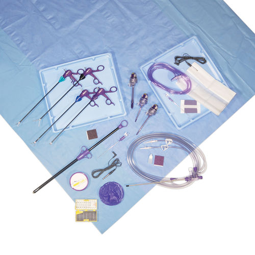 Kit de instrumentos para cirugía laparoscópica - Purple Surgical - personalizable