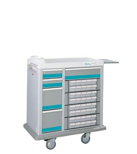 Carro de dispensación de medicamentos - MTK1-4B411/6TTTT - Waterloo Healthcare - con cajetines / con cajón