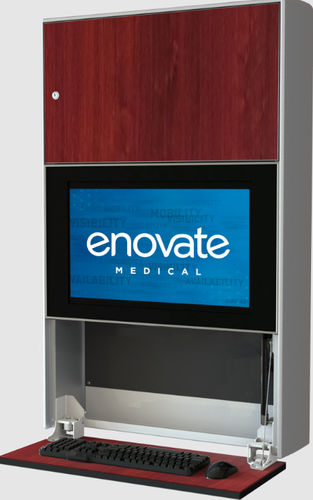 Estación de trabajo informática médica - e750 Lite - Enovate - de pared / de altura regulable