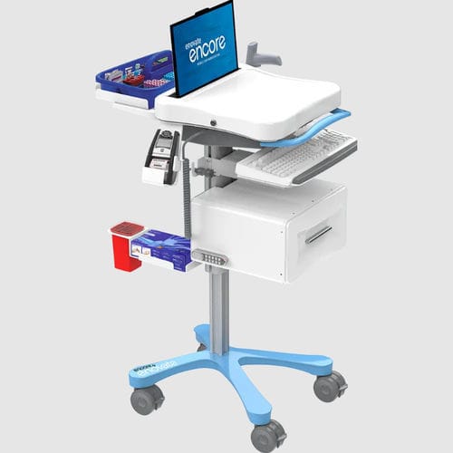 Carro informático de dispensación de medicamentos - Encore™  - Enovate - con cajón