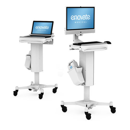 Carro informático con batería - Slimline™ - Enovate - de altura variable