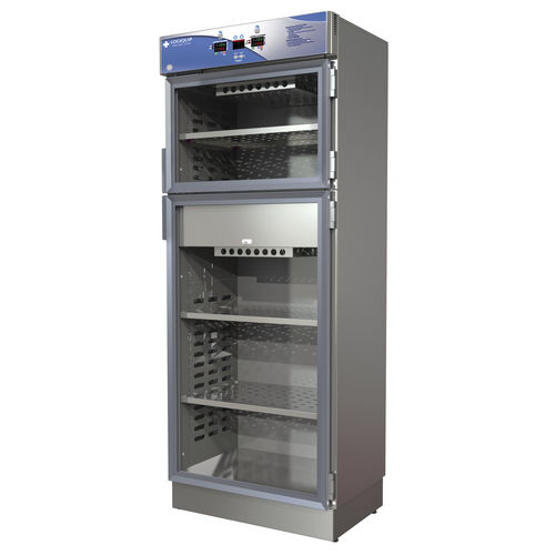 Armario calefactado - W2630MDG - Logiquip - de hospital / con puerta