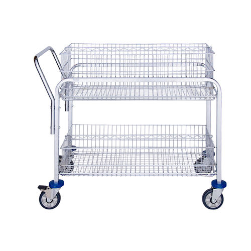 Carro para historiales médicos - LQ-2BTOLF - Logiquip - para el correo / de almacenamiento / con canasta