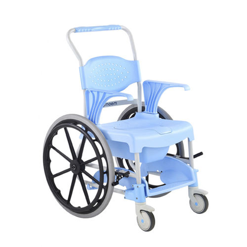 Silla de ducha con reposabrazos - MOEM  - Tecnimoem Care S.L - con ruedas / con respaldo / ergonómica