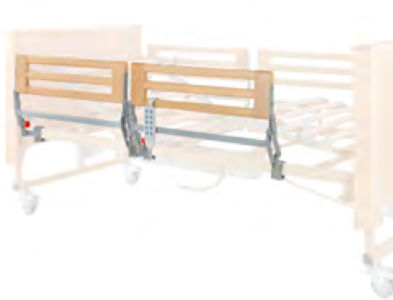 Barandilla de protección para cama - Tecnimoem Care S.L - de acero inoxidable / hospitalaria