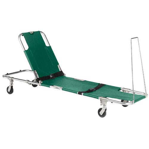 Camilla de emergencia - JSA 604-S - Junkin Safety Appliance Company - plegable / con ruedas / de 2 secciones