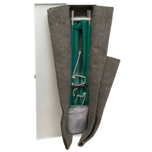Armario para camilla - JSA-655-NA - Junkin Safety Appliance Company - de primeros auxilios / de pared / de aluminio