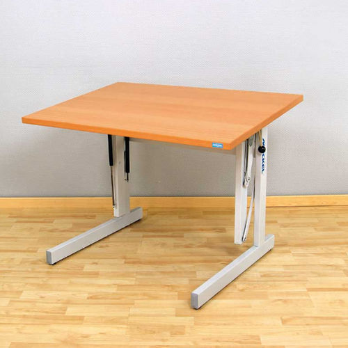 Mesa de ergoterapia de altura variable - ergo S72 R - Möckel Feinmechanik - con ruedas