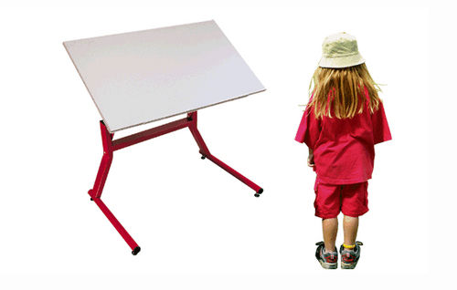 Mesa de ergoterapia de altura variable - ergo Skater - Möckel Feinmechanik - con ruedas / pediátrica