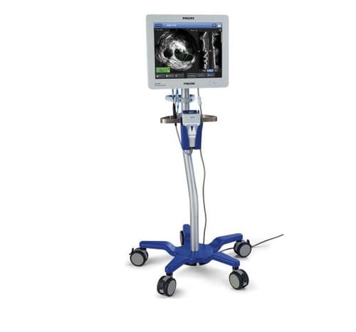 Ecógrafo con soporte - Core M2 - Spectranetics - para ecografía cardiovascular / para ecografía intravascular / blanco y negro
