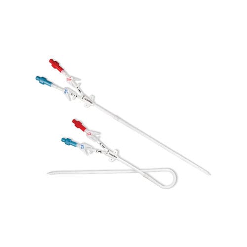 Catéter de hemodiálisis - GLIDEPATH® - Bard Medical - arterial / de dos luces