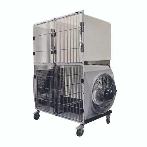 Jaula veterinaria para secado - 926.3000.03 - Shor-Line - 4 compartimentos / de polietileno / con secador
